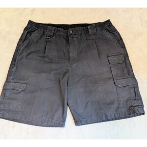 Propper Men's Tactical Cargo Shorts Size 46 Navy Elastic Comfort Waistband